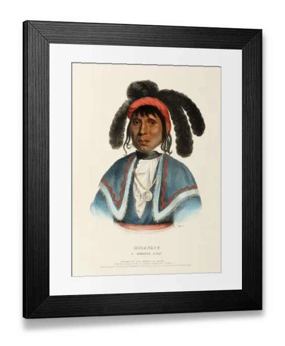 Framed Print : Micanopy. A Seminole Chief (1838) Framed Print : Micanopy. A Seminole Chief (1838)