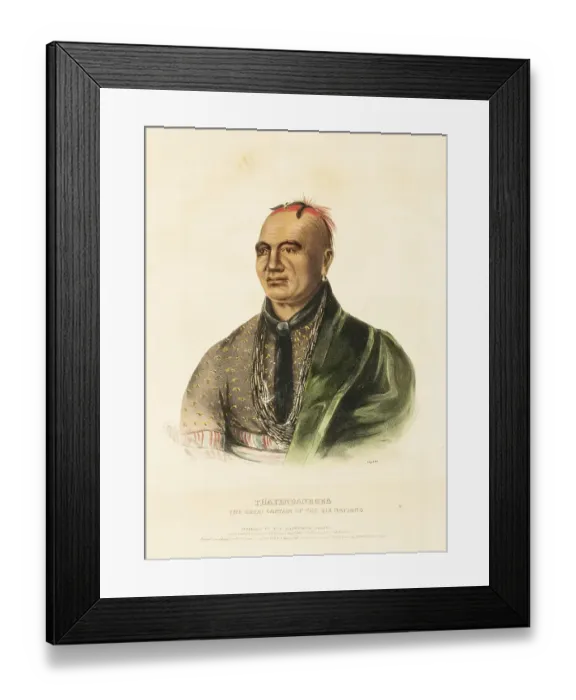 Framed Print : Thayendanegea. The Great Captain Of The Six Nations (1838) Framed Print : Thayendanegea. The Great Captain Of The Six Nations (1838)