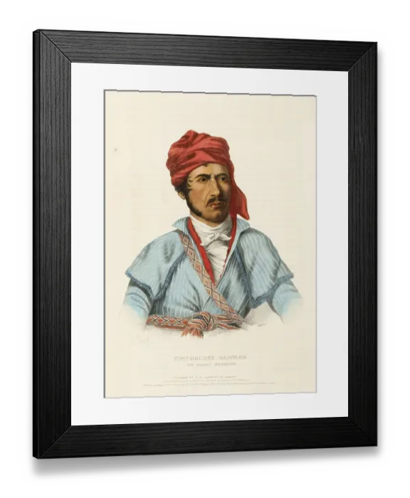 Framed Print : Timpoochee Barnard. An Uchee Warrior (1838) Framed Print : Timpoochee Barnard. An Uchee Warrior (1838)