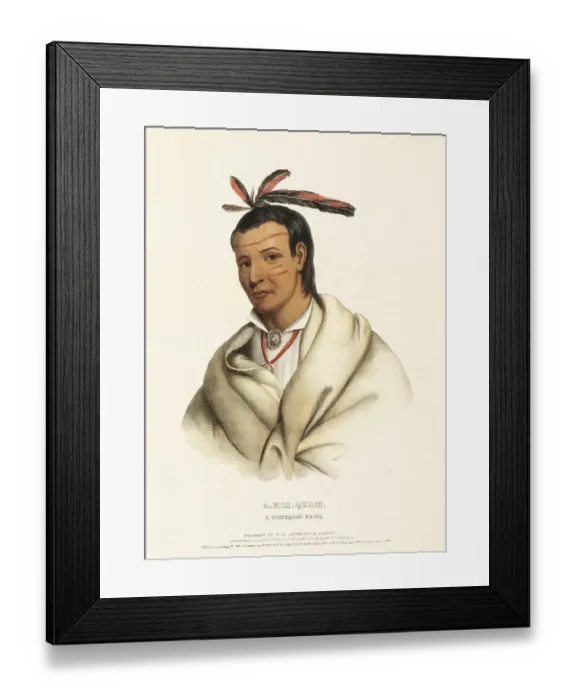 Framed Print : Indians, Historical Indian tribes from North America