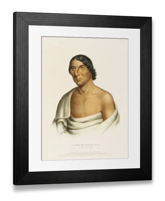 Framed Print : Indians, Historical Indian tribes from North America