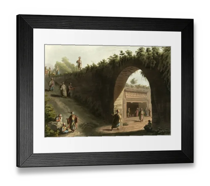 Framed Print : Historical Palestine, Entrance to the Tombs of the Kings of Judah