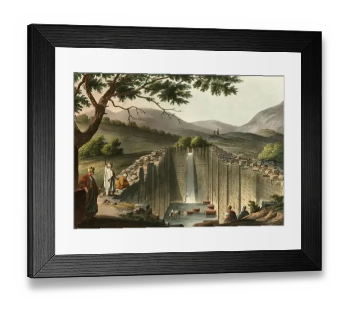 Framed Print : Historical Palestine, Fountain of Siloam near Jerusalem
