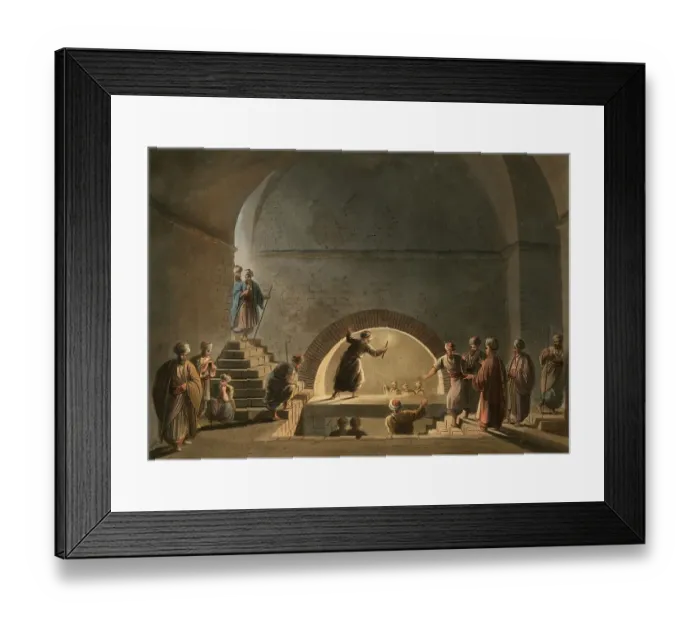 Framed Print : Historical Palestine, burial chambers near Bethany