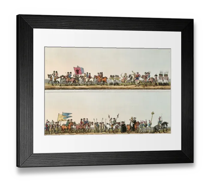 Framed Print : Scene from everyday life in England around 1810