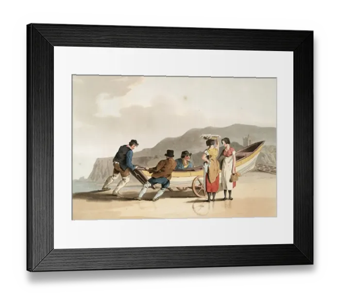 Framed Print : Scene from everyday life in England around 1810 Framed Print : Scene from everyday life in England around 1810