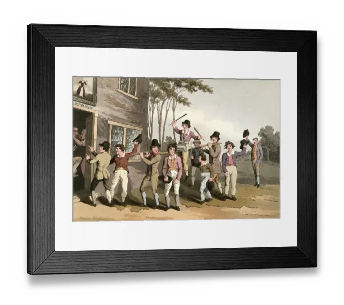 Framed Print : Scene from everyday life in England around 1810 Framed Print : Scene from everyday life in England around 1810