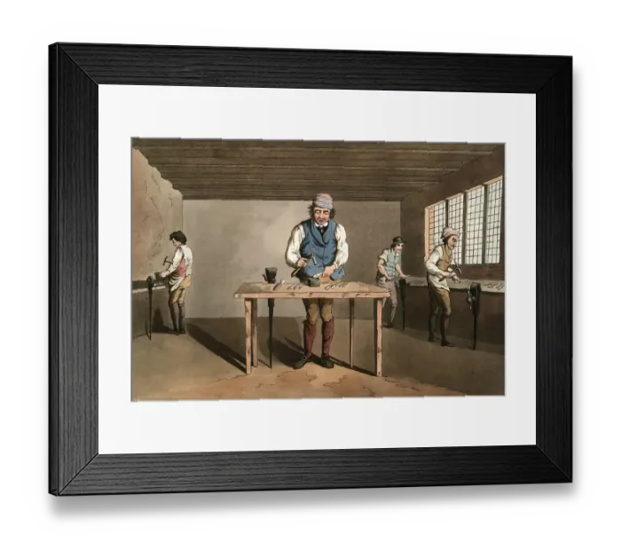 Framed Print : Scene from everyday life in England around 1810