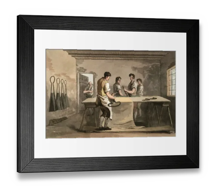 Framed Print : Scene from everyday life in England around 1810 Framed Print : Scene from everyday life in England around 1810