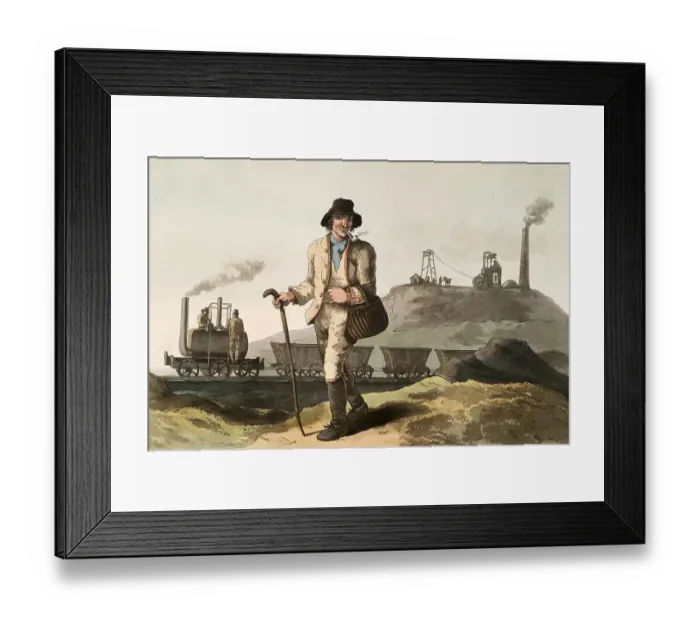 Framed Print : Scene from everyday life in England around 1810 Framed Print : Scene from everyday life in England around 1810