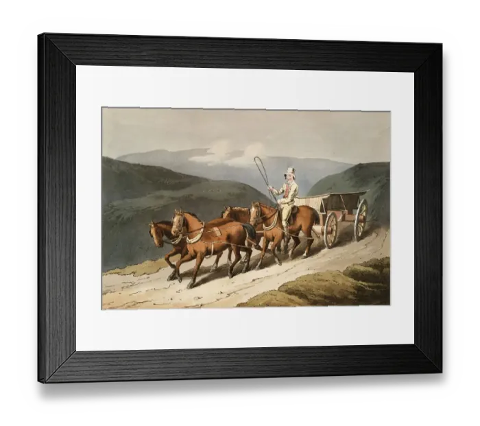 Framed Print : Scene from everyday life in England around 1810
