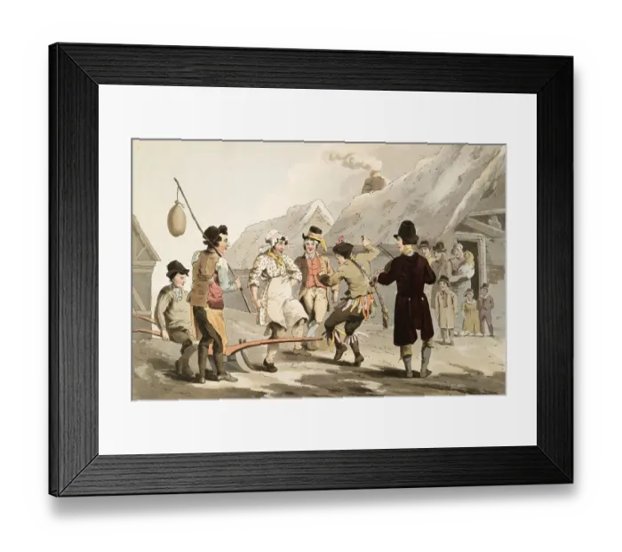 Framed Print : Scene from everyday life in England around 1810 Framed Print : Scene from everyday life in England around 1810