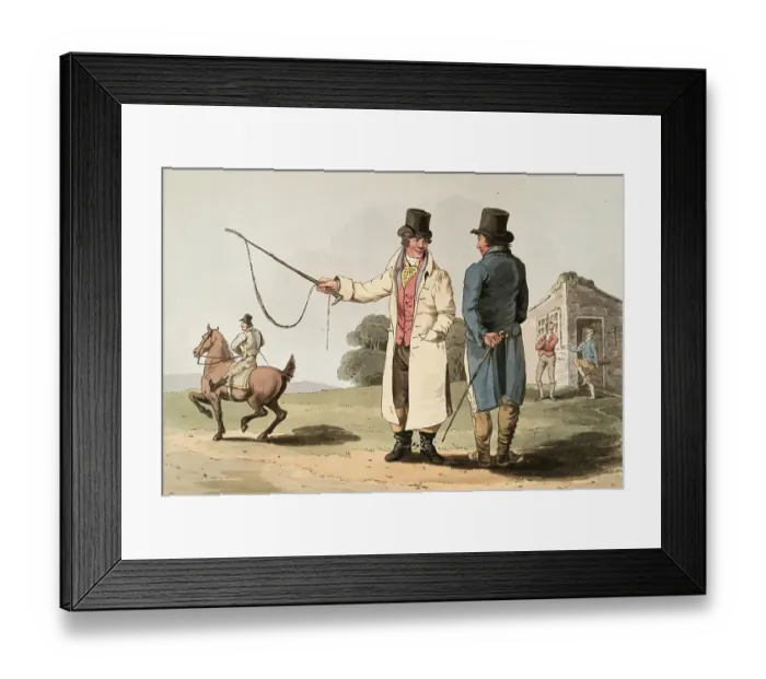 Framed Print : Scene from everyday life in England around 1810 Framed Print : Scene from everyday life in England around 1810