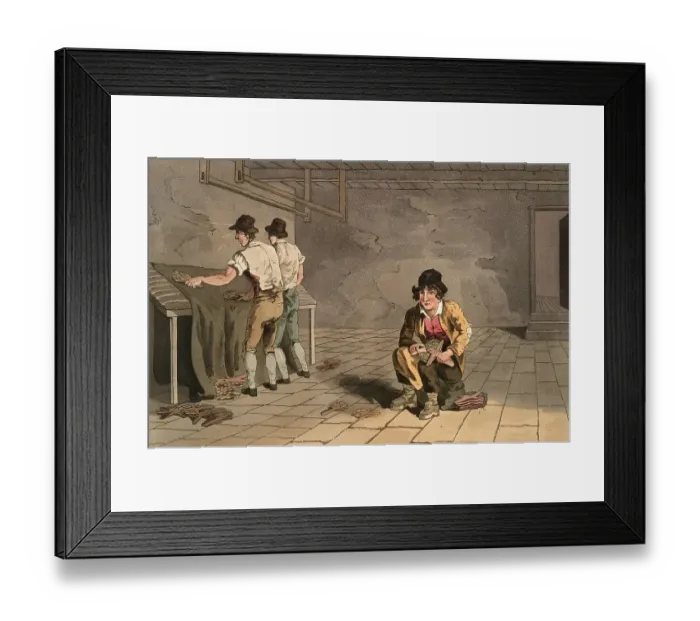 Framed Print : Scene from everyday life in England around 1810 Framed Print : Scene from everyday life in England around 1810