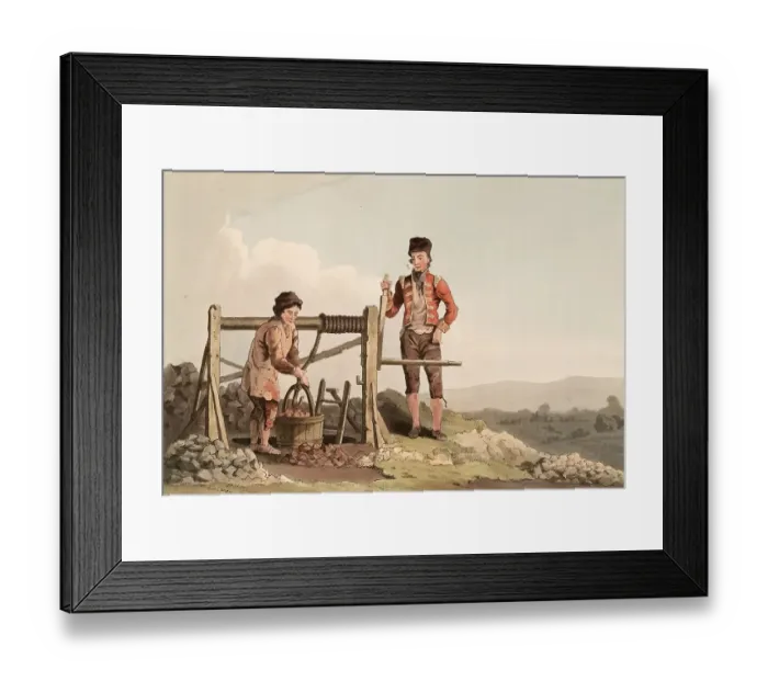 Framed Print : Scene from everyday life in England around 1810