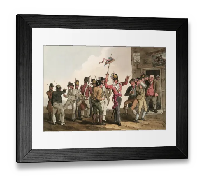 Framed Print : Scene from everyday life in England around 1810 Framed Print : Scene from everyday life in England around 1810