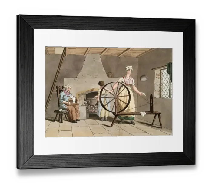Framed Print : Scene from everyday life in England around 1810 Framed Print : Scene from everyday life in England around 1810