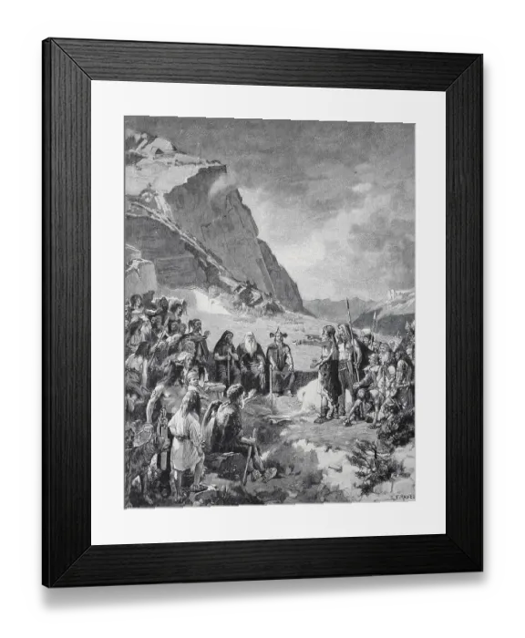 Framed Print : A trial among the Helvetii