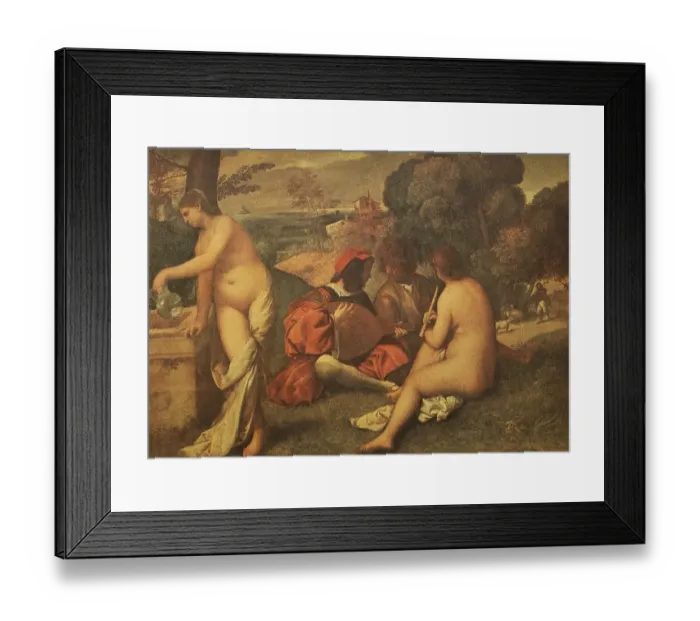 Framed Print : Painting by Giorgione, full name Giorgio da Castelfranco Framed Print : Painting by Giorgione, full name Giorgio da Castelfranco