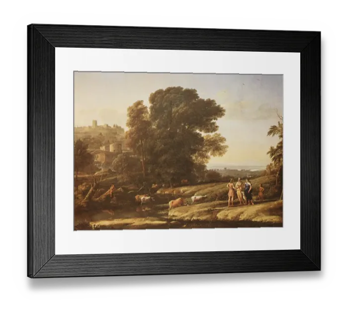 Framed Print : Painting by Claude Lorrain, (born 1600 in Chamagne)