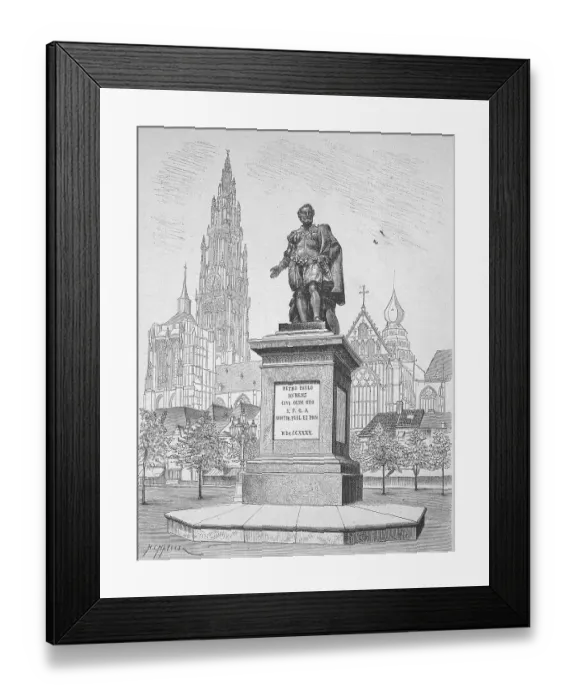 Framed Print : The statue of Rubens in Antwerp