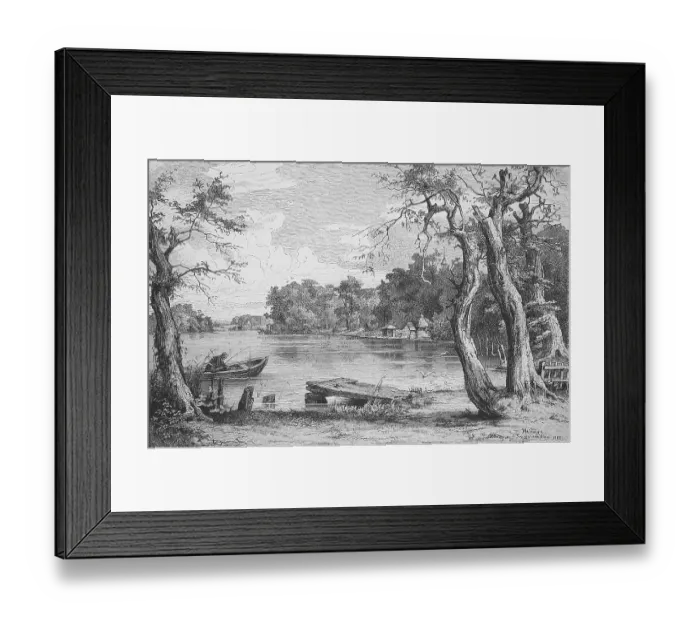 Framed Print : View over Lake Eutin in Schleswig Holstein Framed Print : View over Lake Eutin in Schleswig Holstein