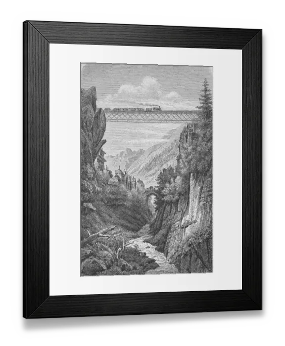 Framed Print : Goeschenen on the Gotthard railway Framed Print : Goeschenen on the Gotthard railway