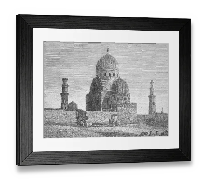 Framed Print : The Tombs of the Caliphs near Cairo around 1890 Framed Print : The Tombs of the Caliphs near Cairo around 1890
