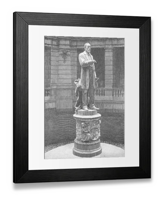 Framed Print : The monument of Heinrich von Stephan in the Reichspostmuseum in Berlin Framed Print : The monument of Heinrich von Stephan in the Reichspostmuseum in Berlin