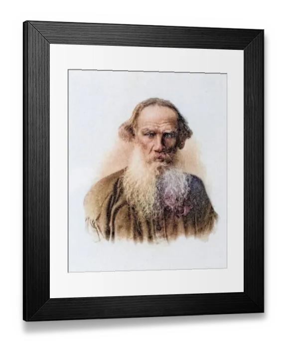 Framed Print : Leo Nikolayevich Tolstoy 1828 1910 Russian writer