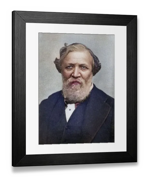 Framed Print : Robert Browning, 1812-1889, English poet in 1861 Framed Print : Robert Browning, 1812-1889, English poet in 1861