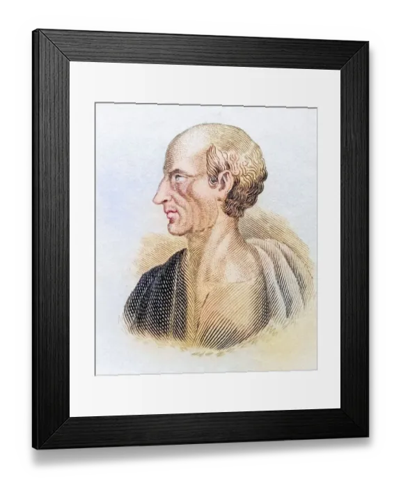 Framed Print : Antisthenes, born around 445 BC