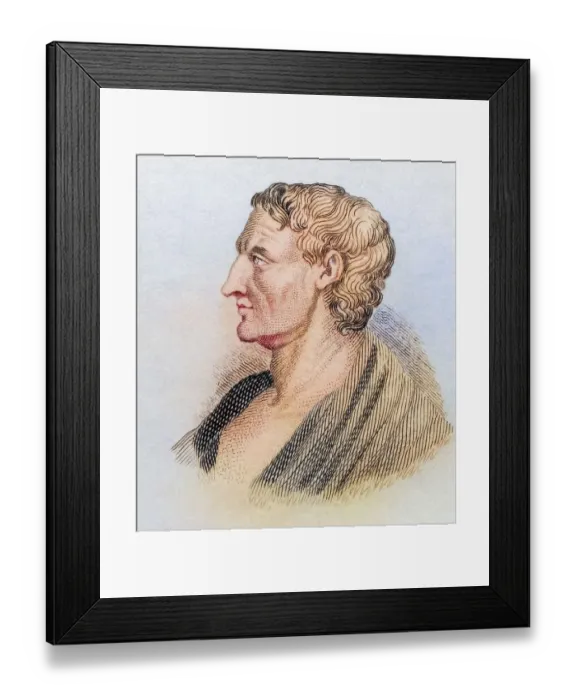 Framed Print : Aristotle, born 384 BC, died 322 BC