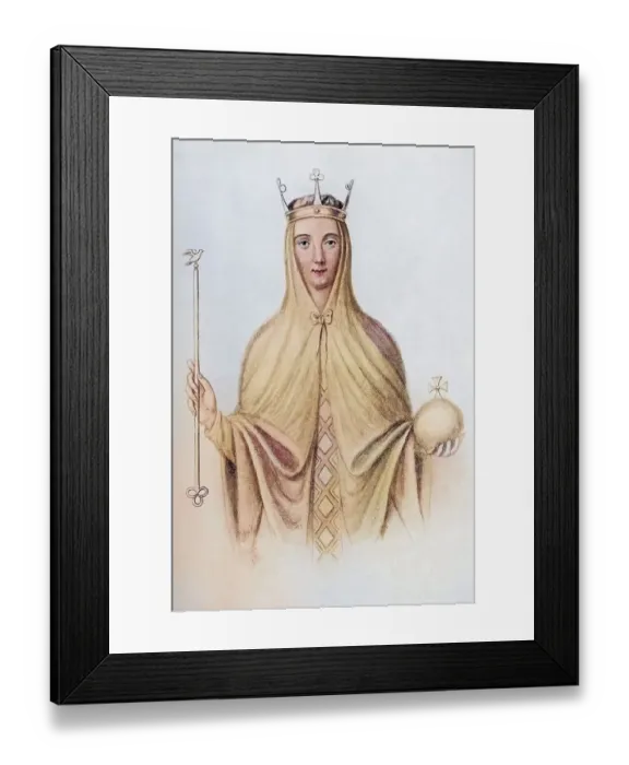 Framed Print : Adeliza of Leuven, also known as Adela and Aleidis: 1103 to 1151
