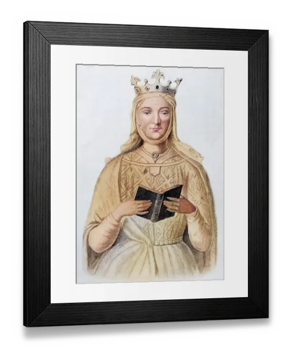 Framed Print : Eleanor of Aquitaine from 1122 to 1204 Framed Print : Eleanor of Aquitaine from 1122 to 1204