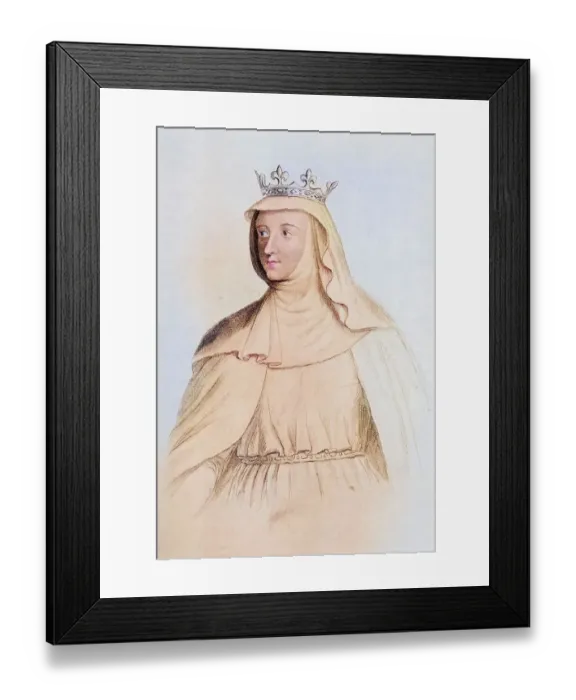 Framed Print : Margaret of France, ca. 1279 to 1318