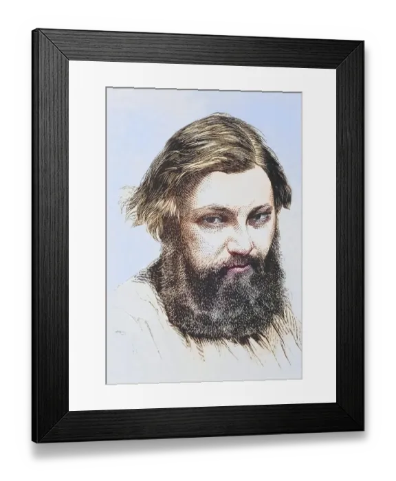 Framed Print : Jean Desire Gustave Courbet, 1819 to 1877 Framed Print : Jean Desire Gustave Courbet, 1819 to 1877