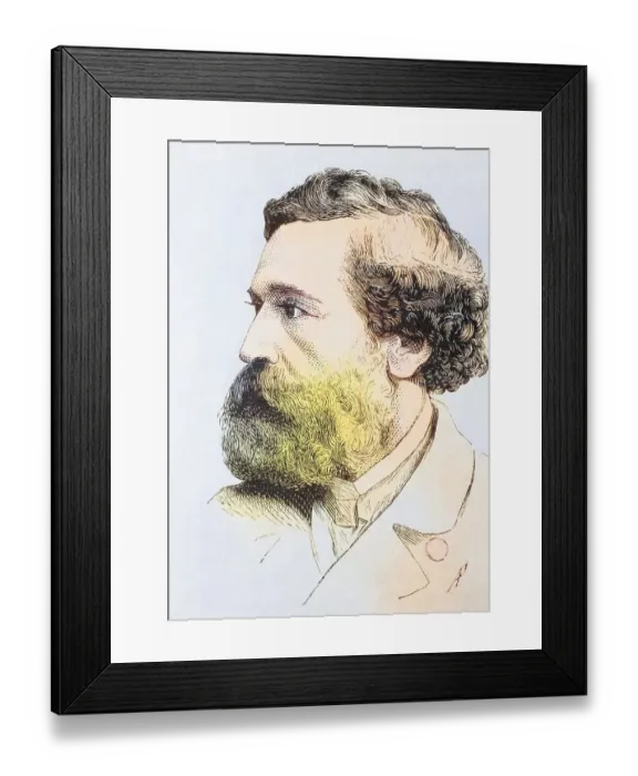 Framed Print : Felix Pyat, 1810 to 1889, French socialist journalist and politician