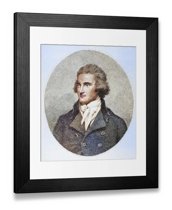 Framed Print : Mungo Park 1771 to 1806, Scottish explorer of the African continent