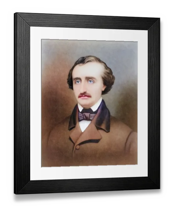 Framed Print : Edgar Allan Poe, 1809 to 1849, American writer Framed Print : Edgar Allan Poe, 1809 to 1849, American writer