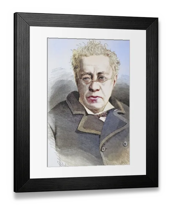 Framed Print : Manuel Orozco y Berra, born 1816