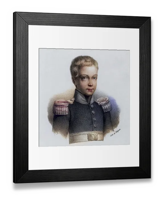 Framed Print : Henri, Duke of Bordeaux (1820-1883) Posthumous son of Charles Ferdinand