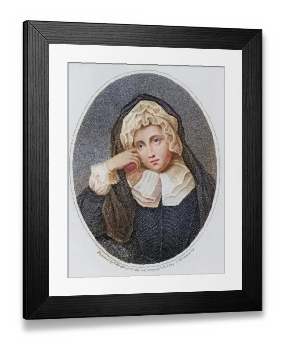 Framed Print : Rachel, Lady Russell (1636-1723)