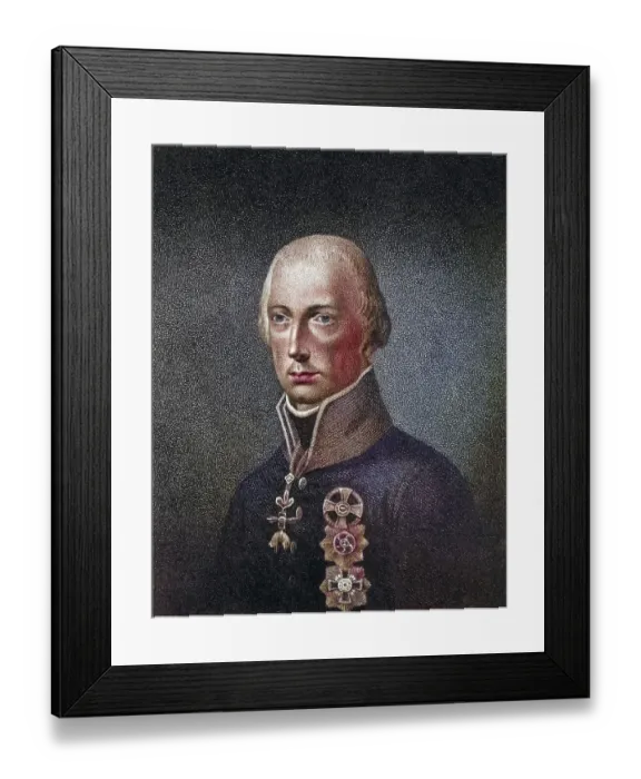 Framed Print : Francis II (1768-1835) of the Holy Roman Empire and from 1792 I of Austria Framed Print : Francis II (1768-1835) of the Holy Roman Empire and from 1792 I of Austria
