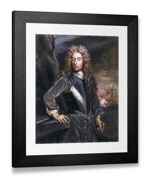 Framed Print : George Byng, 1st Viscount Torrington (1663-1733)