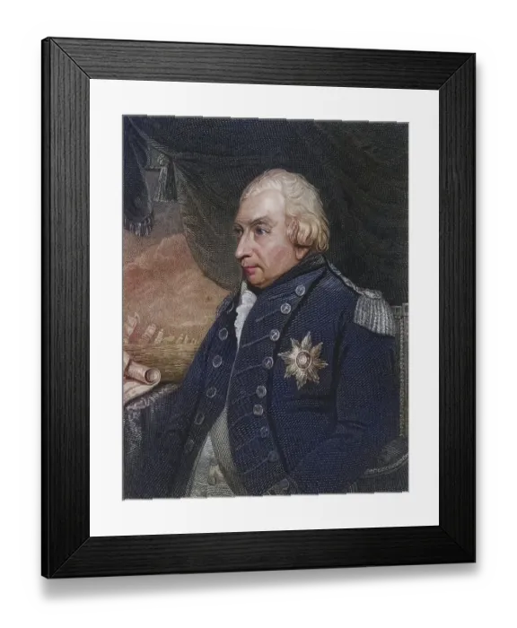 Framed Print : John Jervis, Earl St Vincent (1735-1823)