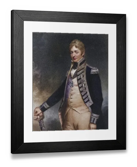 Framed Print : Thomas Troubridge (ca. 1758-1807) English naval officer who rose to the rank of rear admiral