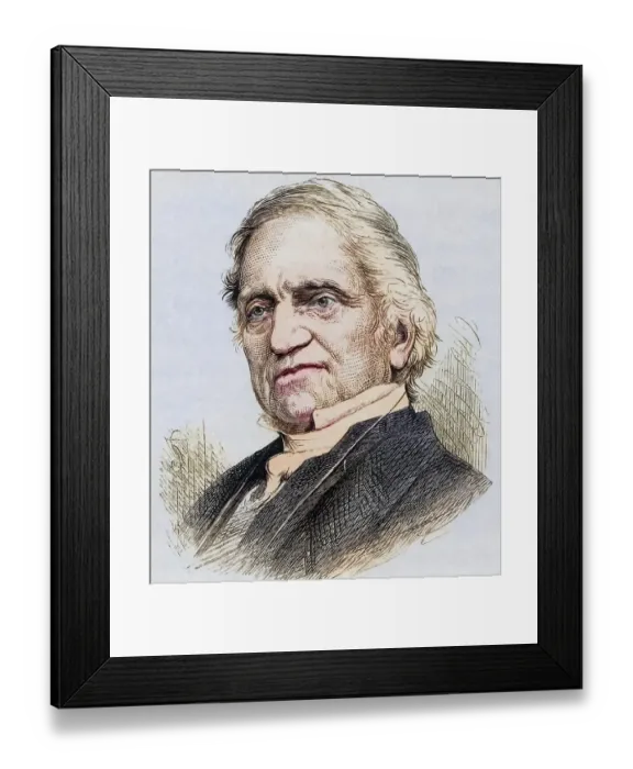 Framed Print : Adam Sedgwick (1785-1873), British geologist who Framed Print : Adam Sedgwick (1785-1873), British geologist who