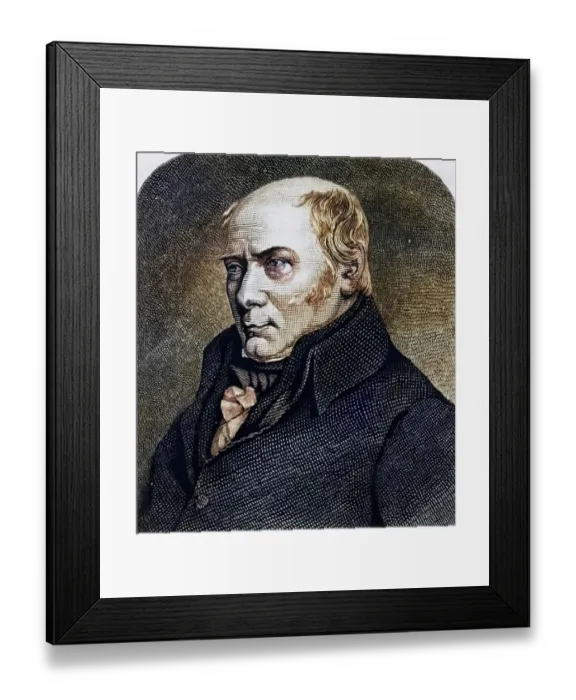 Framed Print : William Smith (1769-1839), English geologist and founder of stratigraphic geology