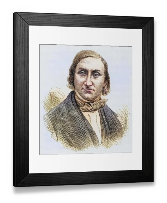 Framed Print : Edward Forbes (1815-1854), British geologist Framed Print : Edward Forbes (1815-1854), British geologist